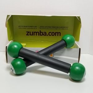 ZUMBA - 1 lb Toning Sticks Hand Weights Fitness Body Shaping Maraca